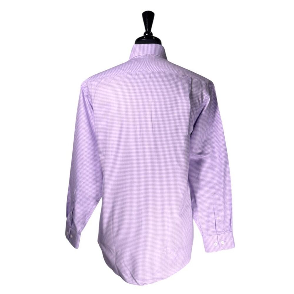 Jos. A. Bank Reserve Mens Dress Shirt 15.5 33 Purple Egyptian Cotton Non Iron - Picture 2 of 10